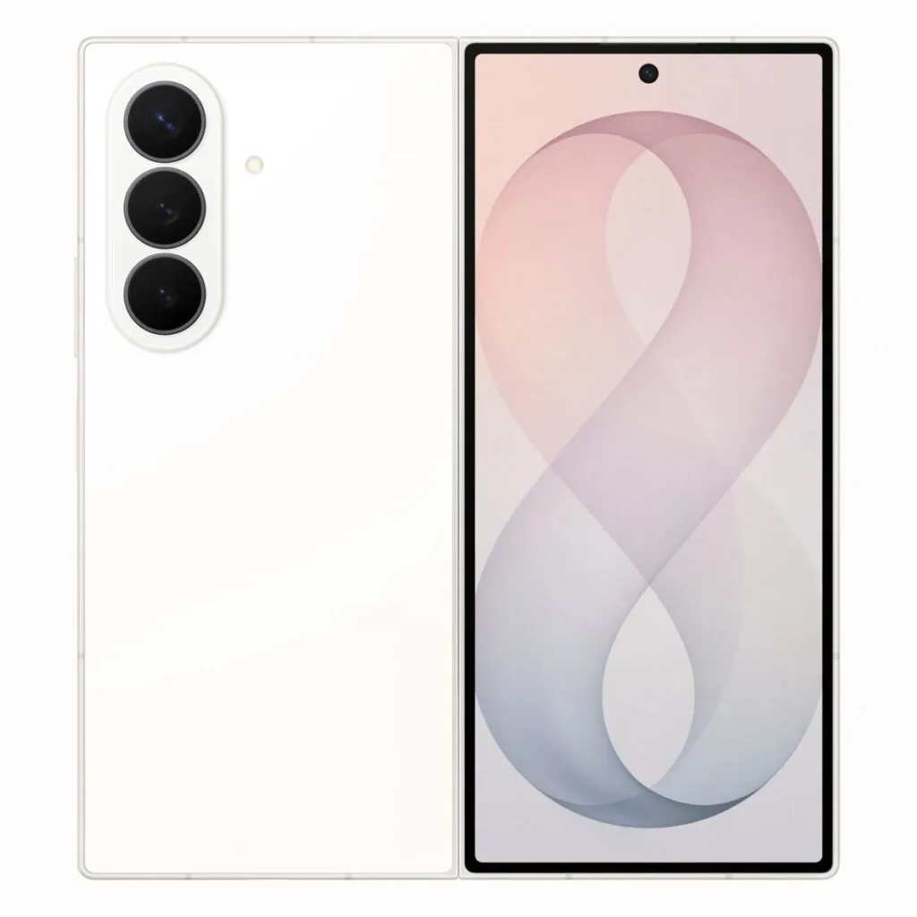 Samsung Galaxy Z Fold8 Ultra F976 בצבע שמנת — מבט קדמי ואחורי