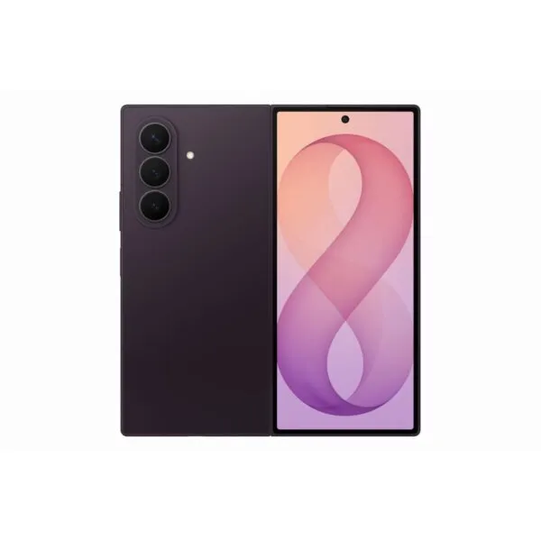Samsung Galaxy Z Fold8 Ultra F976 בצבע סגול כהה — מבט קדמי ואחורי